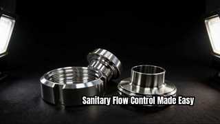 Gıda İlaçları için Hijyenik Kelepçe Kelebek Vana