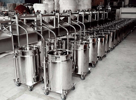 İyi bir fiyat. Trolley Type Stainless Steel Vat Pail 300L Food Grade Customized çevrimiçi