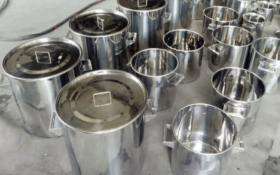 İyi bir fiyat. 316L Stainless Steel Milking Machine Bucket Drum 5L Capacity Mirror Polish çevrimiçi