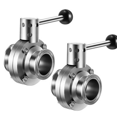 İyi bir fiyat. General Stainless Steel Butterfly Valve , Sanitary Clamp Butterfly Valve 50mm çevrimiçi