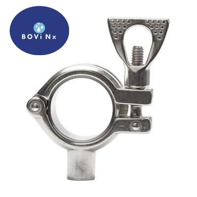 İyi bir fiyat. Food Grade  Sanitary 304 Stainless Steel Pipe Fittings Feruule Single Pin Clamp çevrimiçi