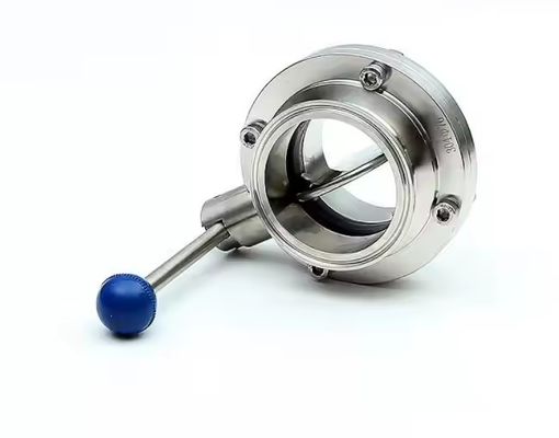İyi bir fiyat. High Performance Sanitary Stainless Steel Butterfly Valves Low Temperature Clamp SEAT food standard çevrimiçi