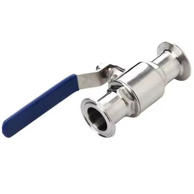 İyi bir fiyat. 1/2 Inch Stainless Steel Sanitary Tri Clamp Ball Valve Manual OEM Customizable For General Applications çevrimiçi