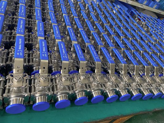 İyi bir fiyat. İki yönlü 3 PC HYGIENIC BALL VALVE Tri Clamp, 304, Tamamen kapsüle edilmiş PTFE Doldurucu Yüksek Montaj çevrimiçi